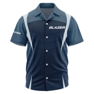 Blazer Exclusive Logo Short Sleeve Camp Collar Shirt TTFSHWSCS1903003BLZ Shirt