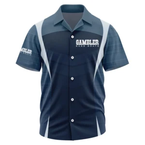 Gambler Exclusive Logo Short Sleeve Camp Collar Shirt TTFSHWSCS1903003GBZ Shirt