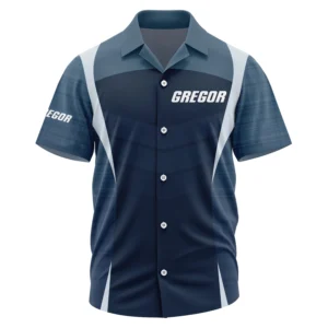 Gregor Exclusive Logo Short Sleeve Camp Collar Shirt TTFSHWSCS1903003GRZ Shirt