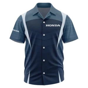 Honda Exclusive Logo Short Sleeve Camp Collar Shirt TTFSHWSCS1903003HOZ Shirt