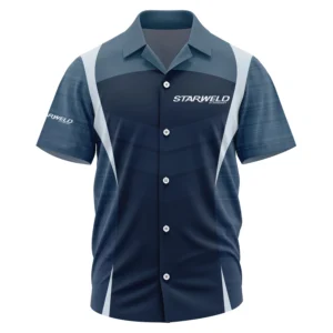 Starweld Exclusive Logo Short Sleeve Camp Collar Shirt TTFSHWSCS1903003SWZ Shirt