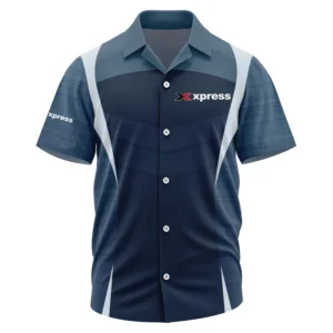 Xpress Exclusive Logo Short Sleeve Camp Collar Shirt TTFSHWSCS1903003XBZ Shirt