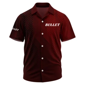 Bullet Exclusive Logo Short Sleeve Camp Collar Shirt TTFSHWSCS1903006BUZ Shirt