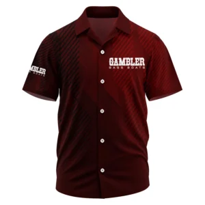 Gambler Exclusive Logo Short Sleeve Camp Collar Shirt TTFSHWSCS1903006GBZ Shirt
