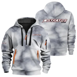 Stratos Exclusive Logo Hoodie Half Zipper TTFSHHZ3D081906SAZ Hoodie
