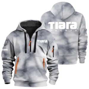 Tiara Yachts Exclusive Logo Hoodie Half Zipper TTFSHHZ3D081906TYZ Hoodie
