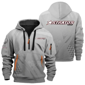 Stratos Exclusive Logo Hoodie Half Zipper TTFSHHZ3D081907SAZ Hoodie