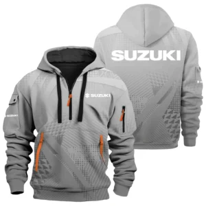 Suzuki Exclusive Logo Hoodie Half Zipper TTFSHHZ3D081907SUZ Hoodie