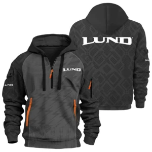 Lund Exclusive Logo Hoodie Half Zipper TTFSHHZ3D081908LBZ Hoodie
