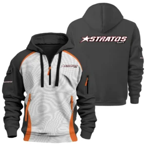 Stratos Exclusive Logo Hoodie Half Zipper TTFSHHZ3D081909SAZ Hoodie