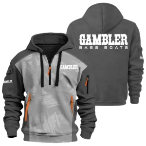 Gambler Exclusive Logo Hoodie Half Zipper TTFSHHZ3D081910GBZ Hoodie