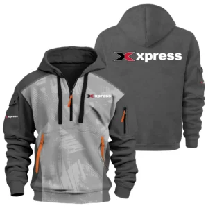 Xpress Exclusive Logo Hoodie Half Zipper TTFSHHZ3D081910XBZ Hoodie