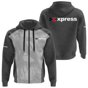 Xpress Exclusive Logo Zipper Hoodie TTFSHDZ3D081910XBZ Hoodie