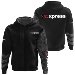 Xpress Exclusive Logo Zipper Hoodie TTFSHDZ3D081911XBZ Hoodie