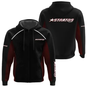 Stratos Exclusive Logo Zipper Hoodie TTFSHDZ3D081912SAZ Hoodie