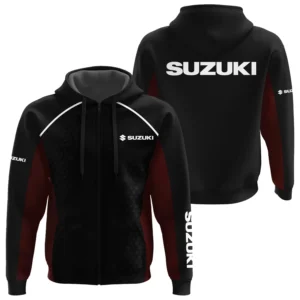 Suzuki Exclusive Logo Zipper Hoodie TTFSHDZ3D081912SUZ Hoodie