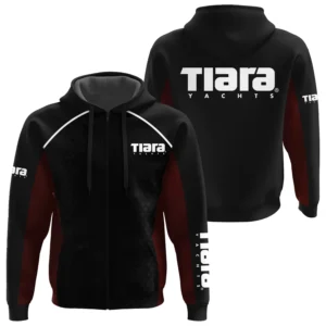 Tiara Yachts Exclusive Logo Zipper Hoodie TTFSHDZ3D081912TYZ Hoodie
