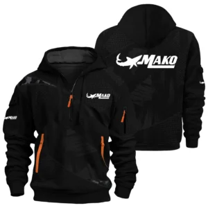 Mako Exclusive Logo Hoodie Half Zipper TTFSHHZ3D081912MAZ Hoodie