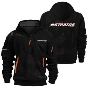 Stratos Exclusive Logo Hoodie Half Zipper TTFSHHZ3D081912SAZ Hoodie