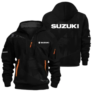 Suzuki Exclusive Logo Hoodie Half Zipper TTFSHHZ3D081912SUZ Hoodie