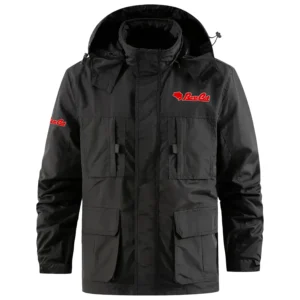 Bass Cat Exclusive Logo Multi Pocket Softshell Jacket Detachable Hood TTFSSCLJ0819BCZ Jacket