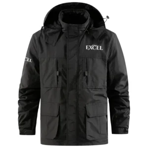 Excel Exclusive Logo Multi Pocket Softshell Jacket Detachable Hood TTFSSCLJ0819EXZ Jacket