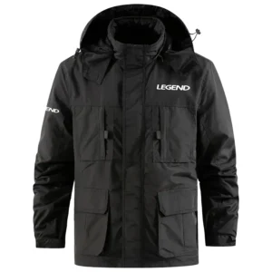 Legend Bass Boat Exclusive Logo Multi Pocket Softshell Jacket Detachable Hood TTFSSCLJ0819LEBZ Jacket