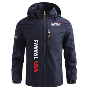 Finval Exclusive Logo Waterproof Windbreaker Jacket Detachable Hood TTFSWOJN2510FNUZ Jacket