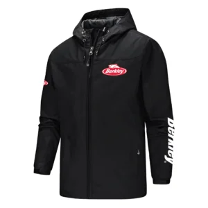 Berkley Exclusive Logo Softshell Rain Jacket, Waterproof, Breathable, Windbreaker Jacket TTFS2DRJ11501BKZ Jacket