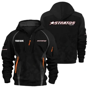 Stratos Exclusive Logo Hoodie Half Zipper TTFSHHZ3D081913SAZ Hoodie