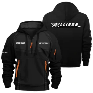 Allison Exclusive Logo Hoodie Half Zipper TTFSHHZ3D081914ALZ Hoodie