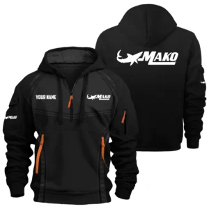 Mako Exclusive Logo Hoodie Half Zipper TTFSHHZ3D081914MAZ Hoodie