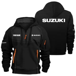 Suzuki Exclusive Logo Hoodie Half Zipper TTFSHHZ3D081914SUZ Hoodie