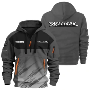 Allison Exclusive Logo Hoodie Half Zipper TTFSHHZ3D0819C04ALZ Hoodie