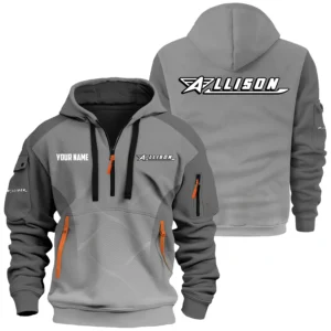 Allison Exclusive Logo Hoodie Half Zipper TTFSHHZ3D0819C05ALZ Hoodie