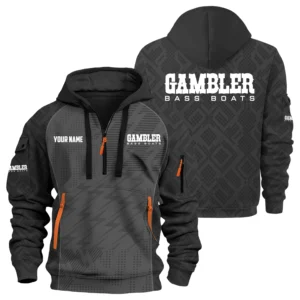 Gambler Exclusive Logo Hoodie Half Zipper TTFSHHZ3D0819C08GBZ Hoodie