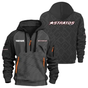 Stratos Exclusive Logo Hoodie Half Zipper TTFSHHZ3D0819C08SAZ Hoodie