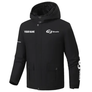 G3 Exclusive Logo Fleece Waterproof Warm Coat Detachable Hood TTFSH9270819G3Z Coat