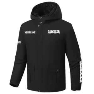 Gambler Exclusive Logo Fleece Waterproof Warm Coat Detachable Hood TTFSH9270819GBZ Coat