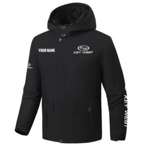 Key West Exclusive Logo Fleece Waterproof Warm Coat Detachable Hood TTFSH9270819KWZ Coat
