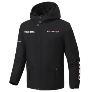 Stratos Exclusive Logo Fleece Waterproof Warm Coat Detachable Hood TTFSH9270819SAZ Coat