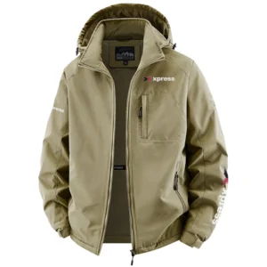 Xpress Exclusive Logo Fleece Hoodied Windbreaker Jacket Detachable Hood TTFSV2020819XBZ Jacket
