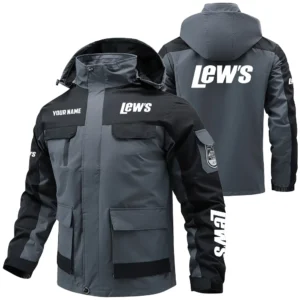 Lew's Exclusive Logo Water Resistant Outdoor Jacket Detachable Hood TTFSV2030819LSZ Jacket