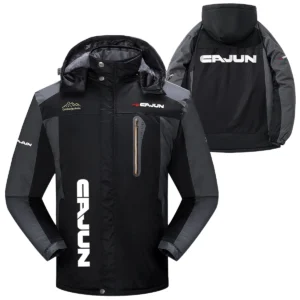 Cajun Exclusive Logo Fleece Windbreaker Jacket Detachable Hood TTFSDFJ2510CJZ Jacket