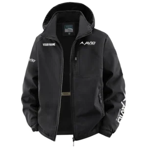 Avid Exclusive Logo Fleece Windbreaker Jacket Detachable Hood TTFSV202C0819AVZ Jacket