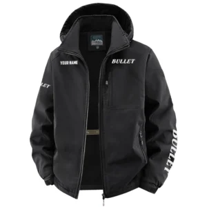 Bullet Exclusive Logo Fleece Windbreaker Jacket Detachable Hood TTFSV202C0819BUZ Jacket