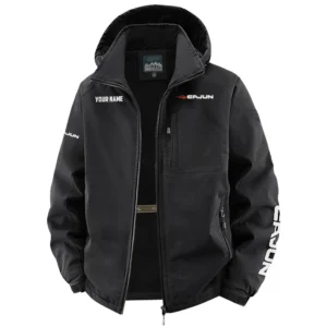 Cajun Exclusive Logo Fleece Windbreaker Jacket Detachable Hood TTFSV202C0819CJZ Jacket