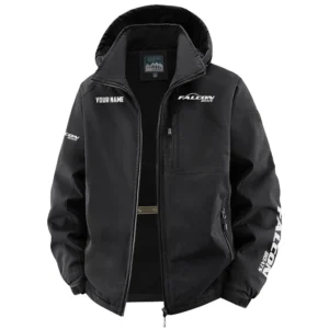 Falcon Exclusive Logo Fleece Windbreaker Jacket Detachable Hood TTFSV202C0819FAZ Jacket