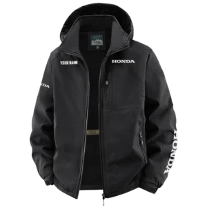 Honda Exclusive Logo Fleece Windbreaker Jacket Detachable Hood TTFSV202C0819HOZ Jacket