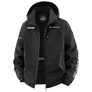 Legend Exclusive Logo Fleece Windbreaker Jacket Detachable Hood TTFSV202C0819LEZ Jacket